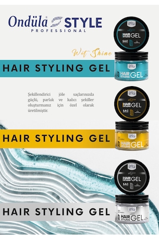 Ondüla Style Sarı 24 Saat Etkili Ultra Tutuş Jöle 300 ML