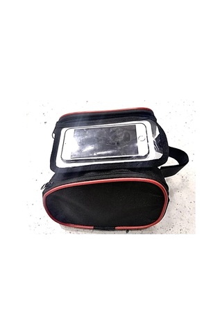 Erseplus Bisiklet Heybe Çantası Kadro Üstü 6 İnç Telefonlu Siyah Çok Renkli