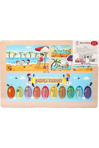 Ony-117/118/119/120 Ahşap Eğitici Puzzle -yaz Mevsimi