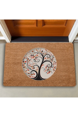 Valerine Life Dilek Ağacı Temalı Kapı Önü Paspası 45x70cm
