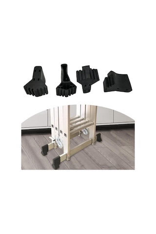 Homyl 4 Parça Merdiven Ayak Kılıfı Aksesuarları Kauçuk