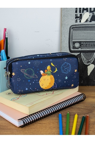 Kalem Kutusu K.prenss İki Bölmeli Vegan Deri Çift Gözlü Kalemlik