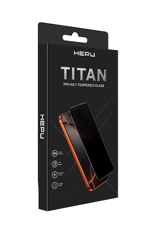 HEPU TITAN Privacy Cam Ekran Koruyucu – iPhone 17 Pro Uyumlu
