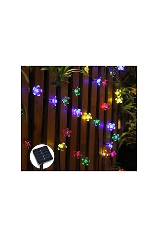 Solar 5m 50 Led Papatya Rgb 8 Fonksiyonlu - Led Işık Çok Renkli