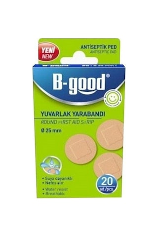 B-good Yara Bandı Yuvarlak 860 6'li Paket B-good Yara Bandı Yuvarlak 860 6'li Paket