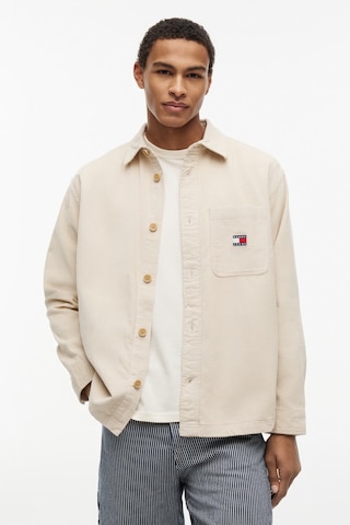 Tommy Hilfiger Tjm Brıck Cord Overshırt Ext Erkek Bej Gömlek - Dm0dm21698