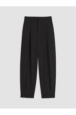 Lcw Comfort Siyah Regular Fit Kadın Pileli Kumaş Pantolon
