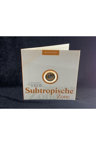 Almanya 5 Euro 2018 Subtropısche Zone Münze & Marke Özel Numısfolder Seti Pul Ve Para