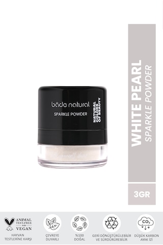 Sparkle Powder White Pearl Toz Işıltılı Aydınlatıcı %100 Doğal