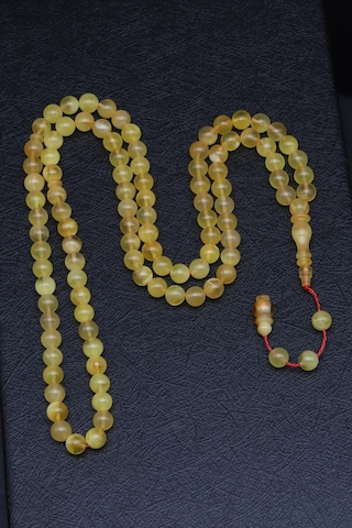 Kehribar 99'lu Tesbih 6 Mm Küre Kesim