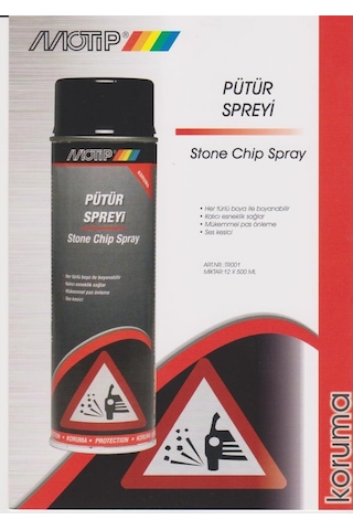 Motip Siyah Pütür Spreyi 500 ML - Stone Chip Spray