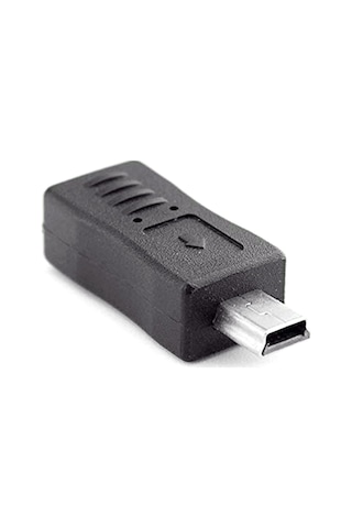 Yaozixa Micro Usb Erkekden Mini Usb Dişi Adaptörü - Veri Transferi Ve Şarj Fonksiyonu, Usb 2.0 Hızlı Aktarım, Siyah, Taşınabilir Dönüştürücü