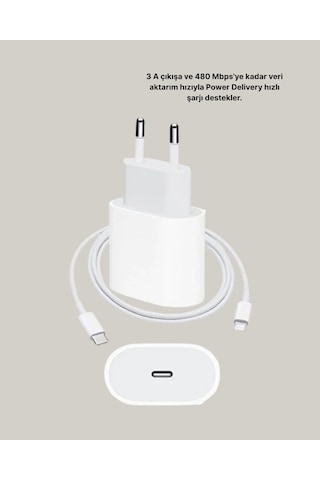 Techmrt iPhone Ve Apple iPad Uyumlu 20w Güvenli Usb-c Hızlı Şarj Adaptörü