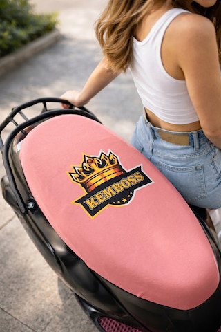 Pembe Universal Motor Sele Kılıfı Kadın Scooter Sele Koruyucu %100 Polyester Yıkanabilir Koltuk Kılıfı