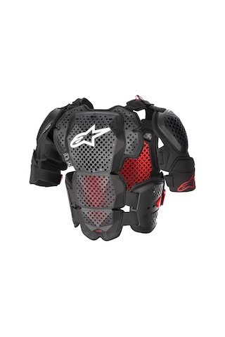 Alpinestars A-10 V2 Üst Gövde Koruma Siyah Beyaz Kırmızı