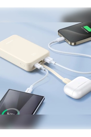 Ugreen 35340 20.000 mAh PD 20 W Kablolu Hızlı Şarj Powerbank Bej