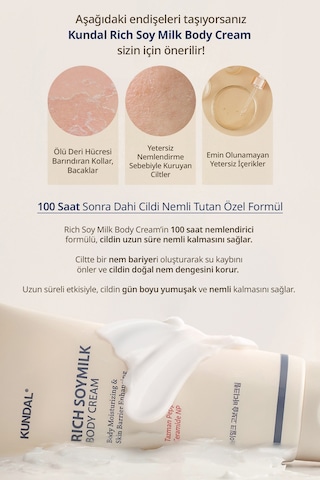 Kundal Yoğun Nemlendirici/besleyici Vücut Kremi Rick Soymilk Creamy Body Cream Mellowvanilla 200 ML