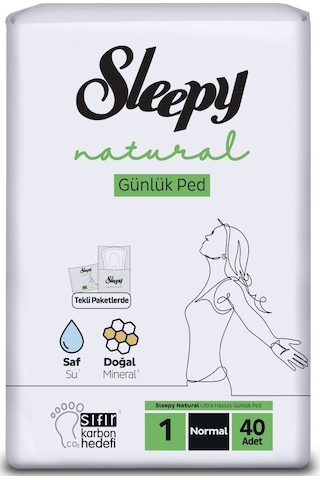 Sleepy Natural Ultra Hassas Günlük Ped Normal 40'lı