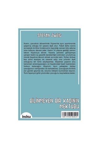 Bilinmeyen Bir Kadının Mektubu Yeni Çeviri / Stefan Zweig