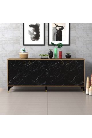 Ferniso Mobilya 180 Cm Çam-mermer Desen