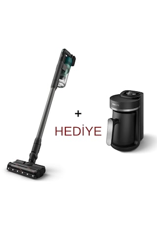 Philips XC6456/10 Dikey Şarjlı Süpürge + Philips HDA150/61 Kahve Makinesi