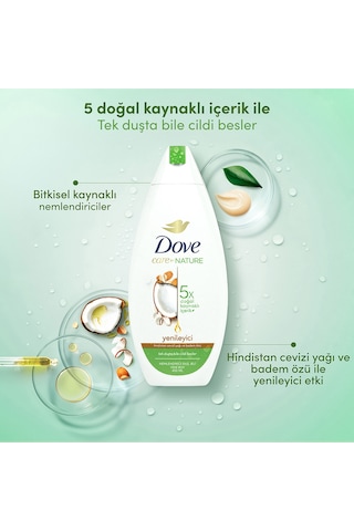 Nemlendirici Duş Jeli Hindistan Cevizi Yağı Ve Badem Özü 450 Ml X2 Diğer