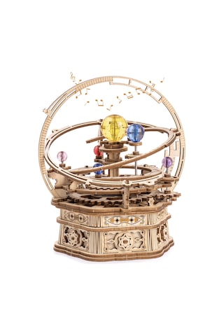 Robotime ROKR Dönen Yıldızlı Gece Müzik Kutusu 3D Ahşap Puzzle