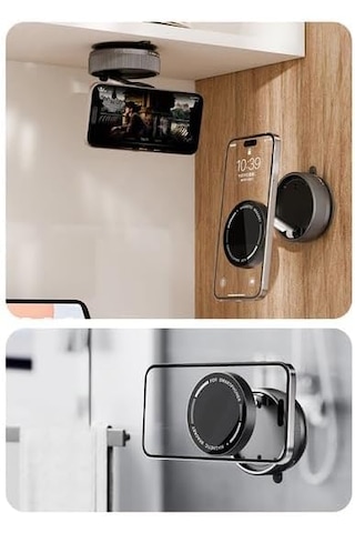 K10 Mıknatıslı Vakumlu Araç İçi Telefon Tutucu