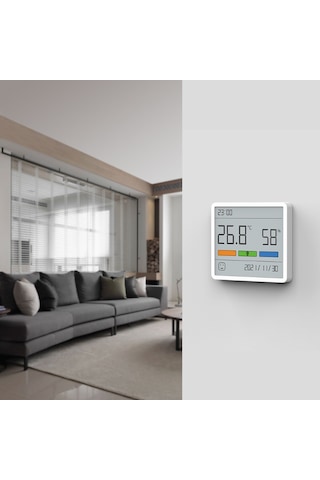 Atuman Th1 Dijital Saat Termohigrometre Termometre Nem Ölçer