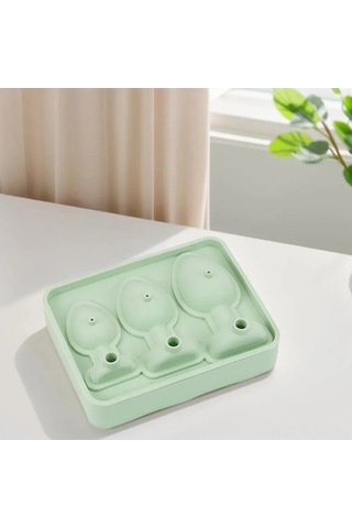 Springsun Silikon Buzluk Kalıbı, Hızlı Dondurma Teknolojili, Kapaklı, Lezzetli İçecekler İçin, Mutfak Aksesuarı Çok Renkli