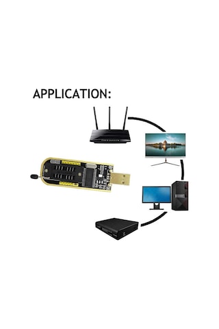 Ch341a 24 25 Serisi Eeprom Flash Bıos Usb Programlayıcı + Soıc8 Test Klipsi