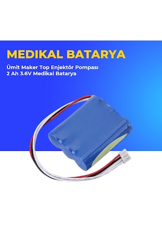 Ümit Maker Top Enjektör Pompası 2 Ah 3.6v Medikal Batarya