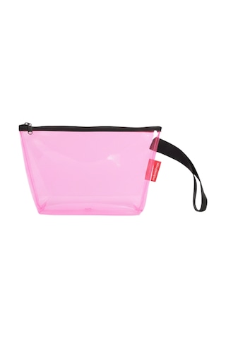 Baghashtag Pembe Şeffaf Üçgen Form Makyaj Çantası