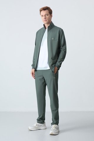 Tommy Life Haki Pamuklu Kalın Yumuşak Dokulu Comfort Fit Basic Erkek Eşofman Takım - 85260 Haki