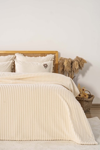 Şampanya Gloria Wellsoft Çift Kişilik Battaniye Krem