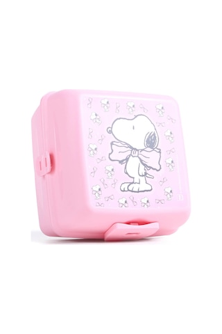 Pembe Beslenme Kabı 24885-snoopy Saklama Kabı