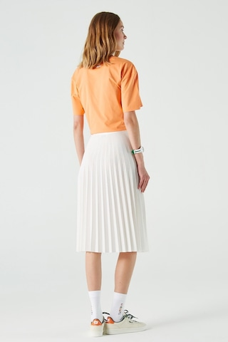 Lacoste Women's Pleated Skirt Pileli Kadın Etek Beyaz