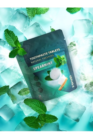 Tbrush Nane Aromalı Doğal Diş Macunu Tableti - 30tablet
