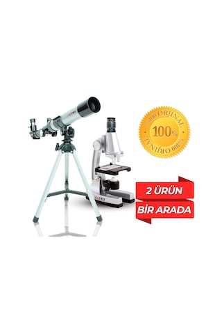 Zoomex 2 Ürün 1 Arada Teleskop Mikroskop Set