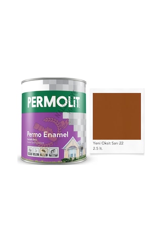 Permolit Enamel Sentetik Yağlı Boya Oksit Sarı 2.5 Lt. 2.5 L