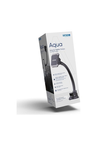 Simex Telefon Tutucu Vantuzlu Miknatisli St-202 Aqua Siyah Diğer