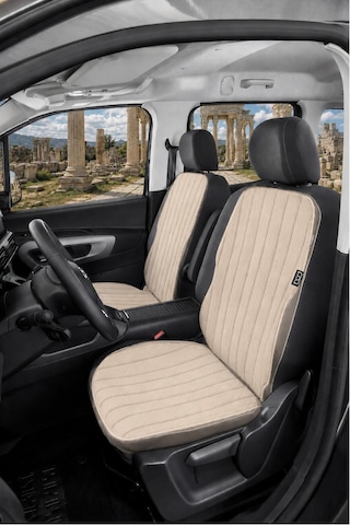Bod Fiat Doblo Oto Koltuk Koruyucu Kılıf 2023-sonrası Bafa Serisi Bej