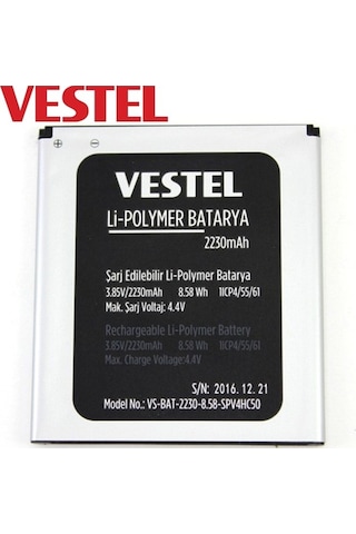 Senalstore Vestel Venüs 5000 Uyumlu Pil Batarya 2230 Mah İthal