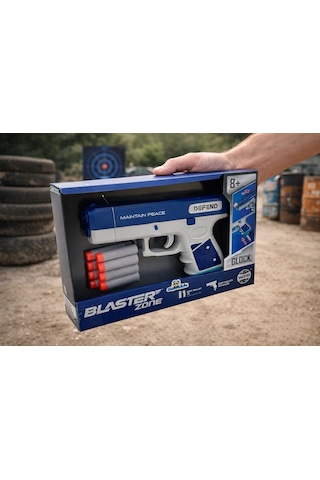 Oyuncak Sünger Mermi Atan Tabanca Wy2105b Blaster Zone Soft Bullet Silah