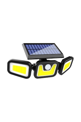 Powermaster Mx-w771b Sensörlü 3 Modlu 90 Cob Ledli Solar Aydınlatmalı Duvar Lambası