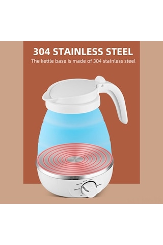 Novahub Katlanabilir Seyahat Su Isıtıcısı - Her Yerde Kahve Keyfi 112 Karakter Mavi Mavi