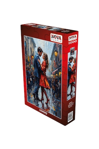 Nova Puzzle 1000 Parça Yağmurlu Bir Aşk Hikayesi Puzzle - Dans Eden Kadın Ve Erkek
