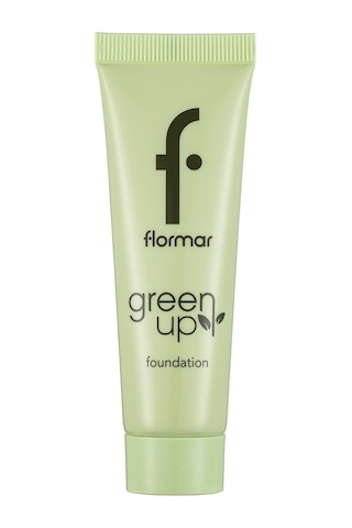 Flormar Yarı Mat Bitişli Su Bazlı Vegan Fondöten - Green Up Foundation - 002 LIGHT BEIGE - 4251903322218