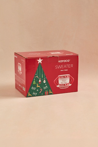 Karaca New Year Yılbaşı Sweater Kupa 420 Ml Kırmızı