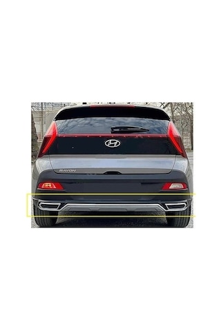 Hyundai bayon ön arka tampon koruması difüzör 2021+
